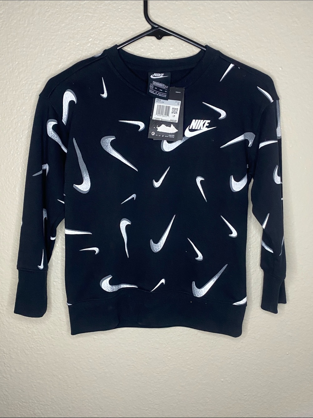 Girls Nike Sweatshirt Black